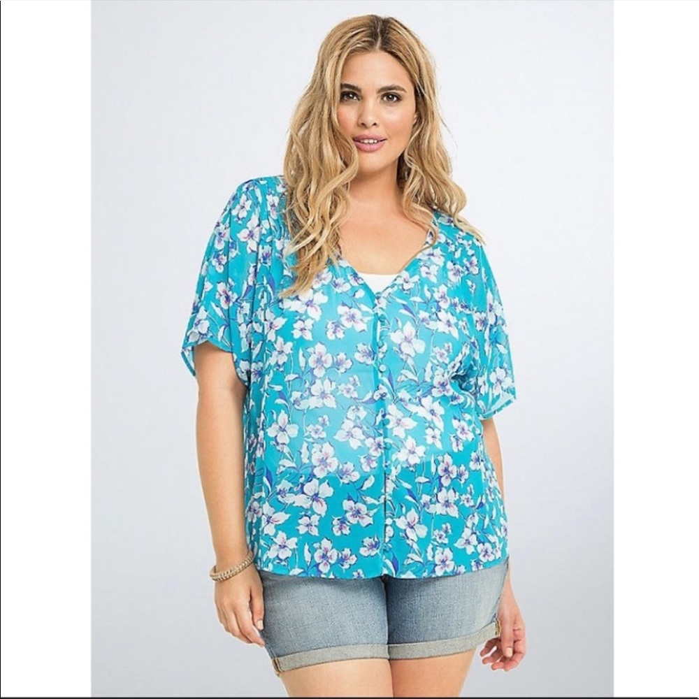 New torrid floral print top plus size 2x women